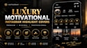 design premium luxury motivational highlight cover