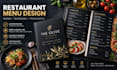 design a professional restaurant menu