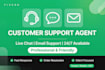 do customer support, live chat and email support