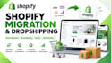 migrate woocommerce, wix, or wordpress website to shopify