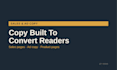 write sales page and ad copy that converts