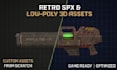 create a retro, low poly 3d asset from scratch