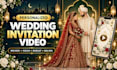 create a beautiful islamic wedding invitation video