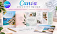canva ebook travel guide canva journal workbook trifold brouchure booklet canva