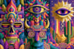create bending psychedelic art with surreal trippy visuals