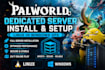 install and set up palworld dedicated server on vps linux or windows