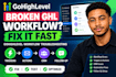 fix broken gohighlevel workflows, automation errors and CRM issues