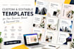 design editable canva media kits and influencer pricing guides