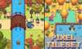 create pixel art tileset, top down tilemap, rpg maker and game environment asset