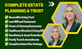 handle complete estate planning with trust and will documents