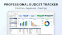 provide a professional budget tracker and personal finance spreadsheet