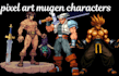 create custom pixel art mugen characters and fighting game sprite sheets