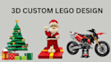 create custom lego 3d models lego car lego house and moc designs