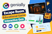 create a genially escape room, educational game and interactive quiz