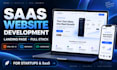 design stunning HTML landing page, static website and custom full stack w
