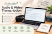 transcribe audio and video accurately