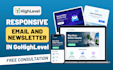 design responsive email and newsletter in ghl