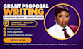write grant proposal, grant application, business plan and startup funding fast