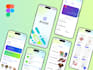 design mobile app UI UX design, mobile UI design in figma