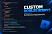 make roblox scripts and vfx