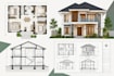 do floor plan design house plan cad drawings elevation section residential draft