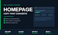 write SEO homepage content and website copy that converts