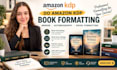 do amazon kdp book formatting memoir autobiography novel formatting