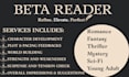 beta read, romance beta reader, fantasy beta reader, book critique