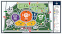 design festival map flyer, event map, venue map and route map