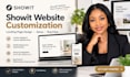 do showit website customization landing page design setup and bug fixes