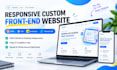 create a responsive custom front end website