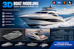 3d boat modeling yatch design marine cad 3d rendering and visualization