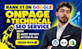 do onpage SEO and technical optimization for wordpress shopify wix website