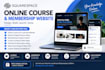 design squarespace elearning online ebook course funnel, membership website