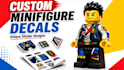 design custom lego minifigure decal sticker lego character