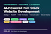 develop a custom ai powered website using nextjs