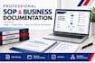 create professional sops and business process documents