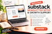 setup and design your substack newsletter and publication