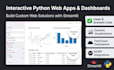 develop interactive python web apps and dashboards in streamlit