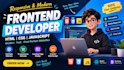 build a responsive frontend website using HTML CSS and javascript