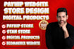 design payhip website, payhip stan store for digital product