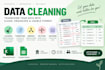 clean, format, merge, split excel data
