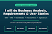 create brd, srs, user stories, and process flows for your project