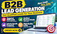 provide high quality targeted b2b lead generation services
