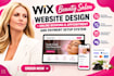 do wix beauty salon website design, online booking, appointment payment setup