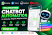 whatsapp ai chatbot api whatsapp bot facebook messager chatbot manychat twilio