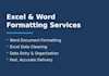 format and clean your word and excel documents