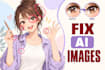 manually fix and retouch your ai generated art