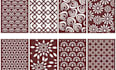 design laser cutting dxf files, seamless, vector design and laser engraving file