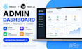 build a modern react next js admin dashboard